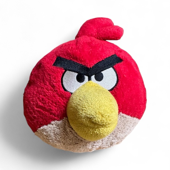Angry Birds Red Plush 12” Large Stuffed Animal Commonwealth 2010 Rovio Vintage - Picture 1 of 4